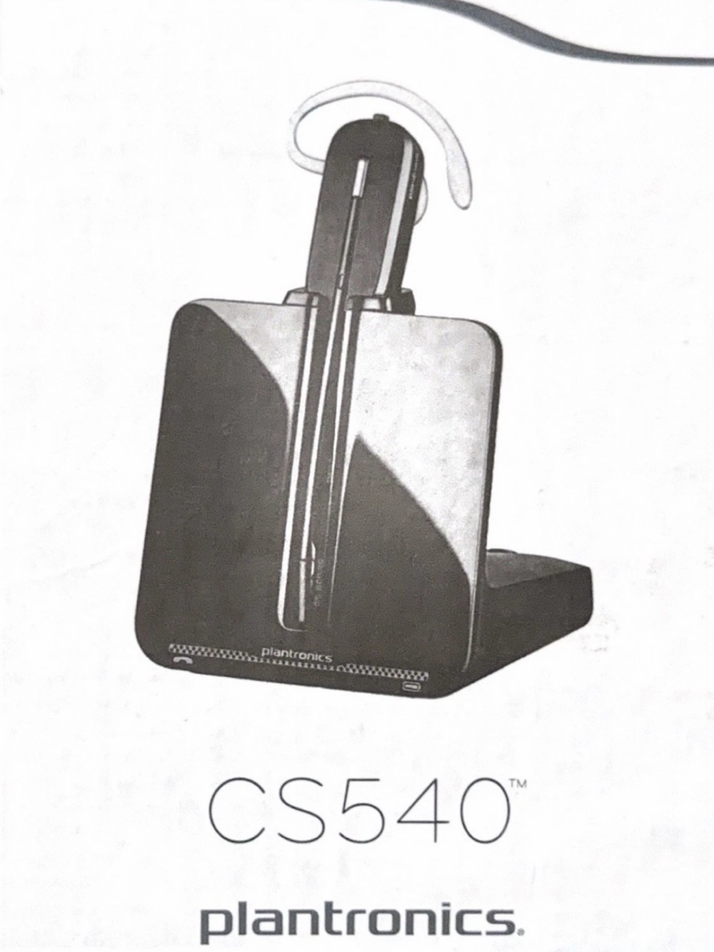 Plantronics CS540 Wireless Headset System Base Only – Headset Missing – Open Box